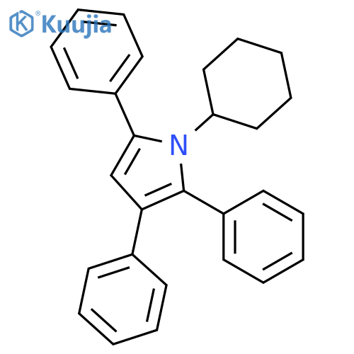1H-PYRROLE, 1-CYCLOHEXYL-2,3,5-TRIPHENYL- structure