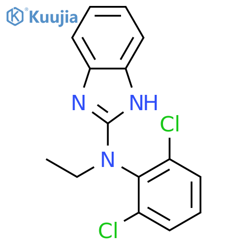 1H-Benzimidazol-2-amine, N-(2,6-dichlorophenyl)-N-ethyl- structure