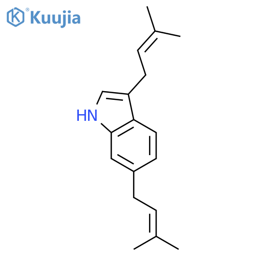 3,6-Bis(gamma,gamma-dimethylallyl)-indol structure