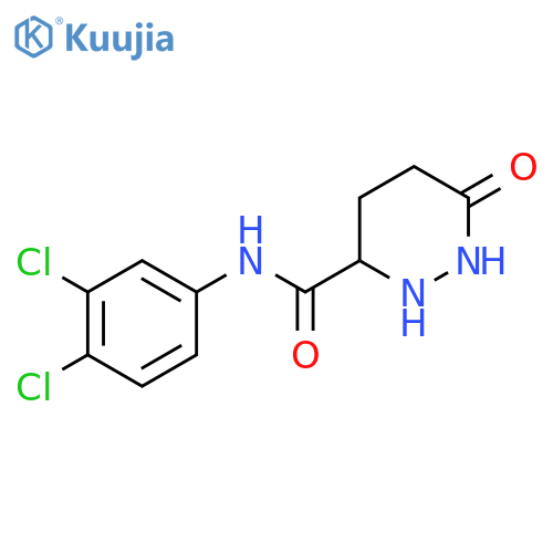 N-(3,4-dichlorophenyl)-6-oxo-1,6-dihydropyridazine-3-carboxamide structure