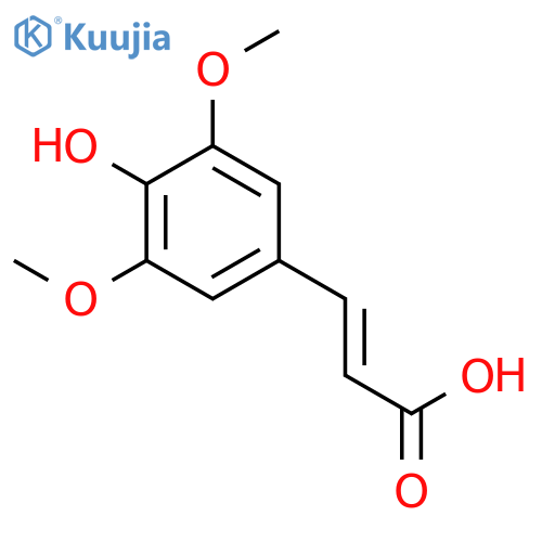 (2E)-3-(4-Hydroxy-3,5-dimethoxyphenyl)-2-propenoic Acid structure