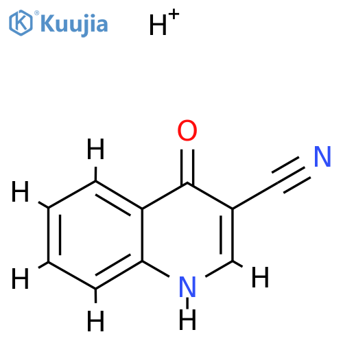 3-Quinolinecarbonitrile, 4-hydroxy-, conjugate acid (1:1) structure