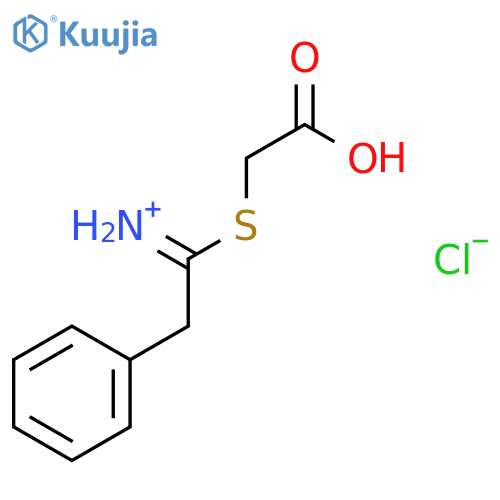 1-[(carboxymethyl)sulfanyl]-2-phenylethaniminium chloride structure