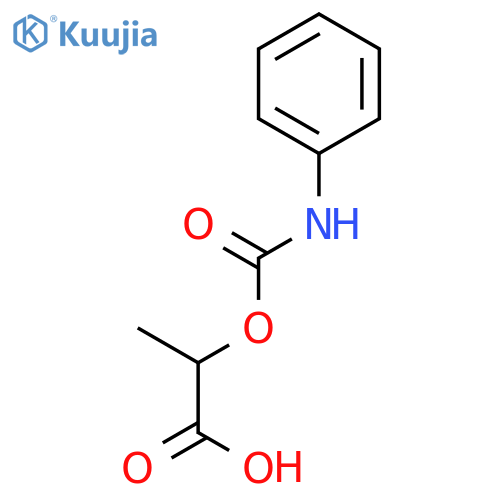 2-(phenylcarbamoyl)oxypropanoic acid structure