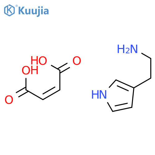 1H-Pyrrole-3-ethanamine, (2Z)-2-butenedioate (1:1) structure