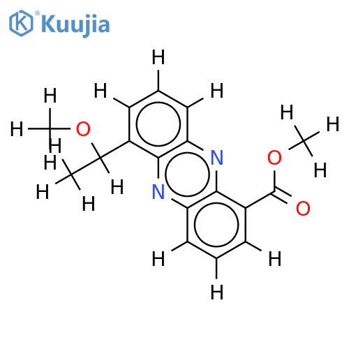 Me ether,Me ester-6-(1-Hydroxyethyl)-1-phenazinecarboxylic acid structure