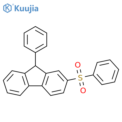 9H-Fluorene, 9-phenyl-2-(phenylsulfonyl)- structure