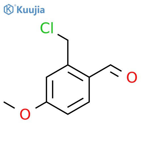 2-(chloromethyl)-4-methoxybenzaldehyde structure