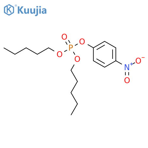 Phosphoric acid,4-nitrophenyl dipentyl ester structure