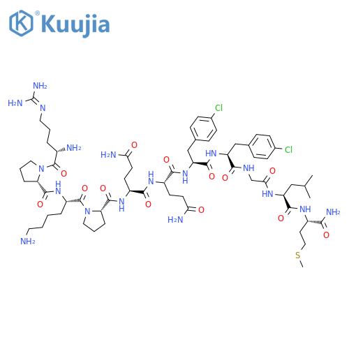 Substance P,7-(4-chloro-L-phenylalanine)-8-(4-chloro-L-phenylalanine)- structure