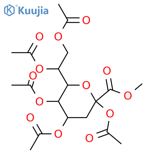 3-Deoxy-manno-oct-2-ulosonic acid; α-D-Pyranose-form, 2,4,5,7,8-Penta-Ac, Me ester structure