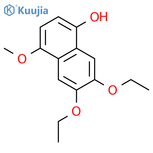 1-Naphthalenol, 6,7-diethoxy-4-methoxy- structure