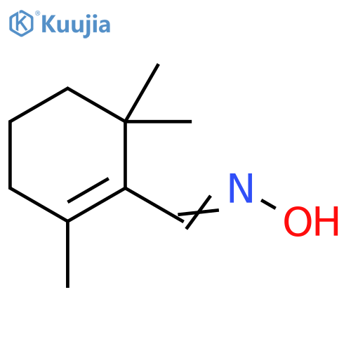 1-Cyclohexene-1-carboxaldehyde, 2,6,6-trimethyl-, oxime structure