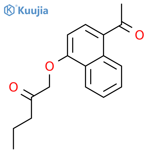 1-[(4-acetylnaphthalen-1-yl)oxy]pentan-2-one structure