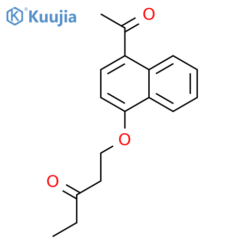 1-[(4-acetylnaphthalen-1-yl)oxy]pentan-3-one structure