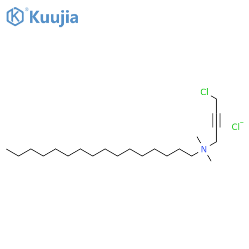 4-chlorobut-2-ynyl-hexadecyl-dimethylazanium;chloride structure
