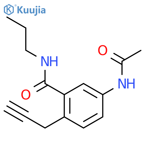 5-(acetylamino)-N-propyl-2-(prop-2-yn-1-yl)benzamide structure