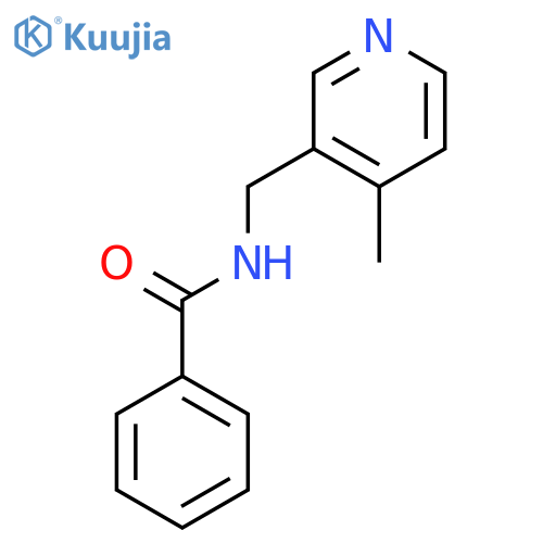 N-[(4-methylpyridin-3-yl)methyl]benzamide structure