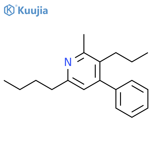 Pyridine, 6-butyl-2-methyl-4-phenyl-3-propyl- structure