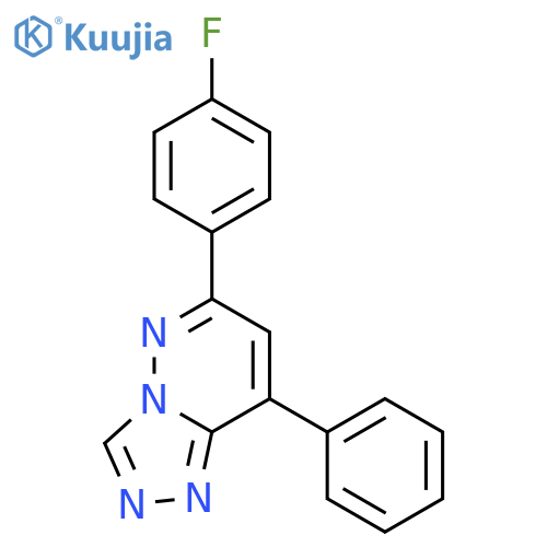6-(4-fluorophenyl)-8-phenyl[1,2,4]triazolo[4,3-b]pyridazine structure