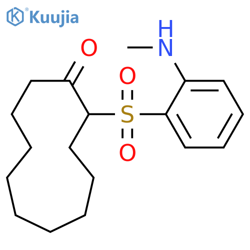 Cycloundecanone, 2-[[2-(methylamino)phenyl]sulfonyl]- structure