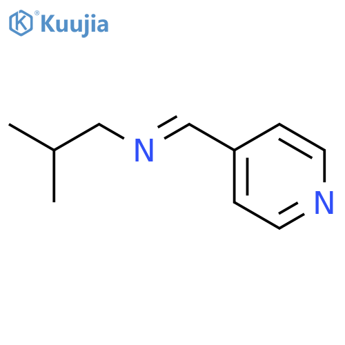 1-PROPANAMINE, 2-METHYL-N-(4-PYRIDINYLMETHYLENE)- structure