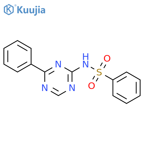 N-(4-phenyl-1,3,5-triazin-2-yl)benzenesulfonamide structure