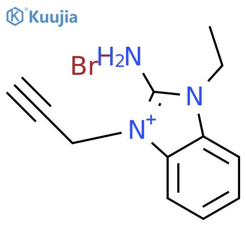 2H-Benzimidazol-2-imine,1-ethyl-1,3-dihydro-3-(2-propyn-1-yl)-, hydrobromide (1:1) structure