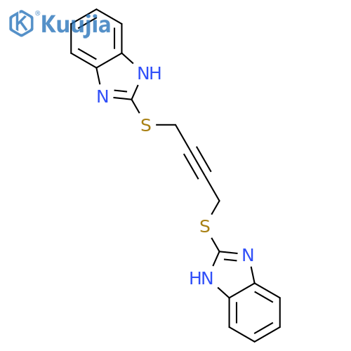 Benzimidazole, 2,2'-(2-butynylenedithio)di- structure