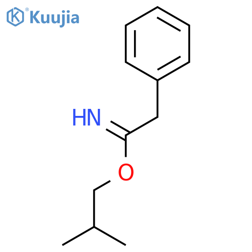 Benzeneethanimidic acid, 2-methylpropyl ester structure