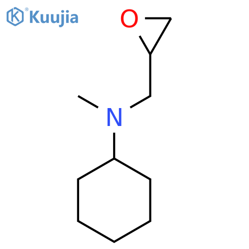 N-Methyl-N-(oxiran-2-ylmethyl)cyclohexanamine structure