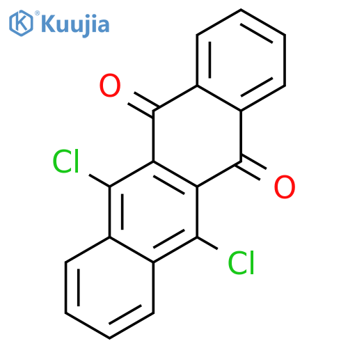 5,12-Naphthacenedione, 6,11-dichloro- structure