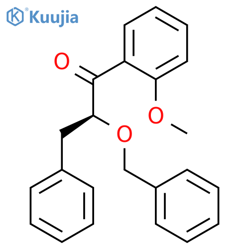 1-PROPANONE, 1-(2-METHOXYPHENYL)-3-PHENYL-2-(PHENYLMETHOXY)-, (2S)- structure