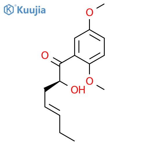 4-Hepten-1-one, 1-(2,5-dimethoxyphenyl)-2-hydroxy-, (2S,4E)- structure