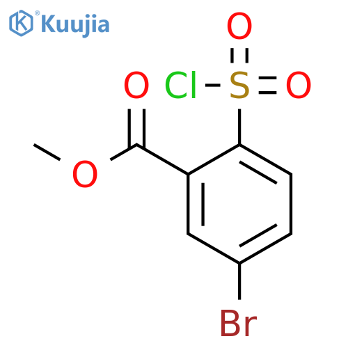 methyl 5-bromo-2-(chlorosulfonyl)benzoate structure