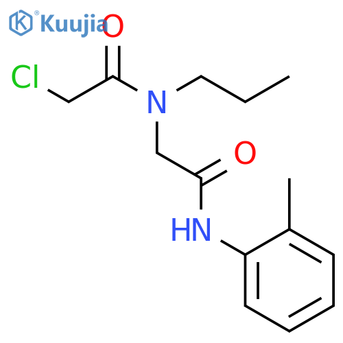 2-Chloro-n-{(2-methylphenyl)carbamoylmethyl}-n-propylacetamide structure