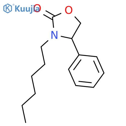 2-Oxazolidinone, 3-hexyl-4-phenyl- structure
