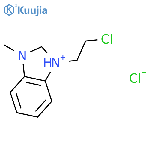 1h-benzimidazolium, 1- (2-chloroethyl)-3-methyl-, Chloride structure