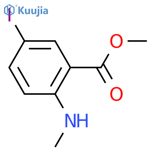 Methyl 5-iodo-2-(methylamino)benzoate structure