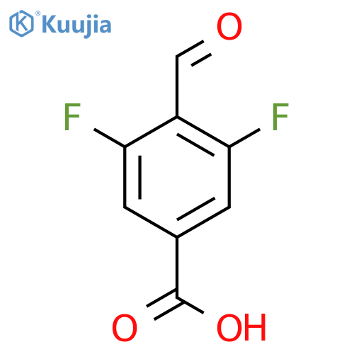 3,5-Difluoro-4-formylbenzoic acid structure