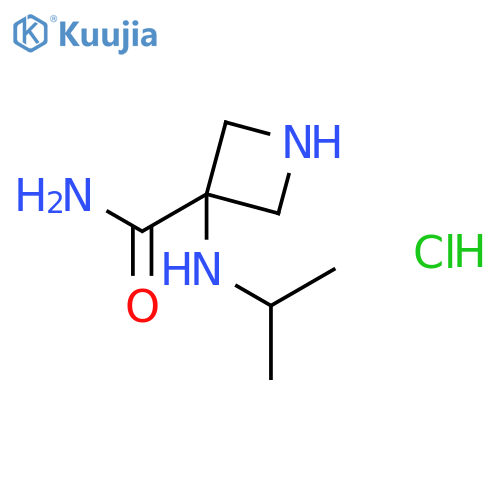 3-(Isopropylamino)azetidine-3-carboxamide hydrochloride structure