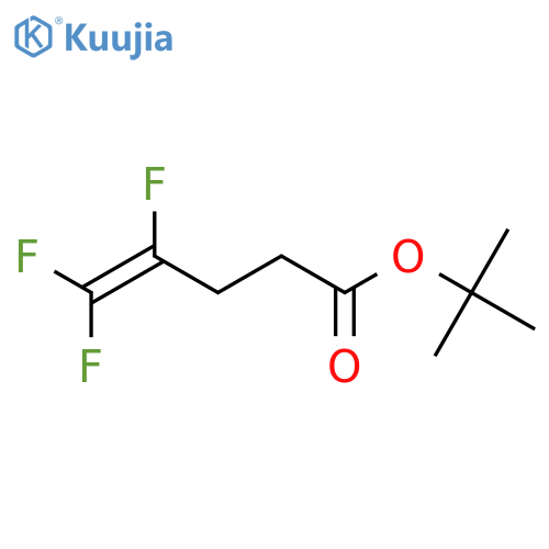 4-Pentenoic acid, 4,5,5-trifluoro-, 1,1-dimethylethyl ester structure