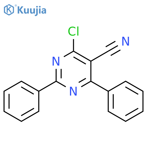4-CHLORO-2,6-DIPHENYL-5-PYRIMIDINECARBONITRILE structure