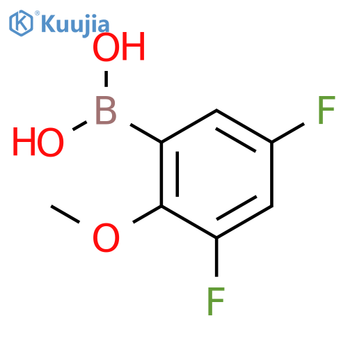 3,5-Difluoro-2-methoxyphenylboronic acid structure