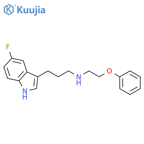 1H-Indole-3-propanamine, 5-fluoro-N-(2-phenoxyethyl)- structure