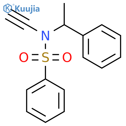 BENZENESULFONAMIDE, N-ETHYNYL-N-(1-PHENYLETHYL)- structure