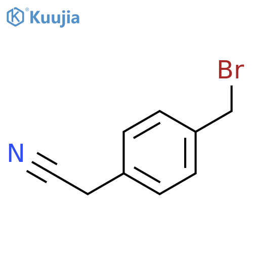 2-4-(bromomethyl)phenylacetonitrile structure