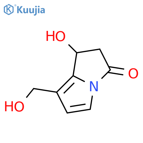 1,2-dihydro-1-hydroxy-7-(hydroxymethyl)-3H-Pyrrolizin-3-one structure