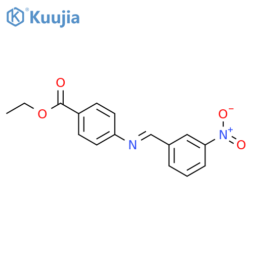 ethyl 4-{[(E)-(3-nitrophenyl)methylidene]amino}benzoate structure