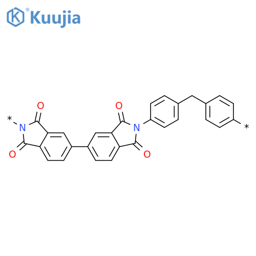 POLY[(1,1',3,3'-TETRAHYDRO-1,1',3,3'-TETRAOXO[5,5'-BI-2H-ISOINDOLE]-2,2'-DIYL)-1,4-PHENYLENEMETHYLENE-1,4-PHENYLENE] structure